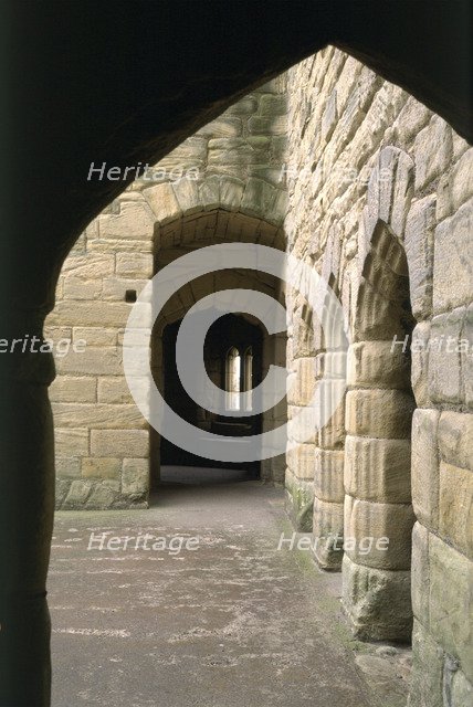 Warkworth Castle, Northumberland, 1994. Artist: J Bailey