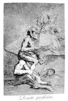 'The Devout Profession', 1799. Artist: Francisco Goya