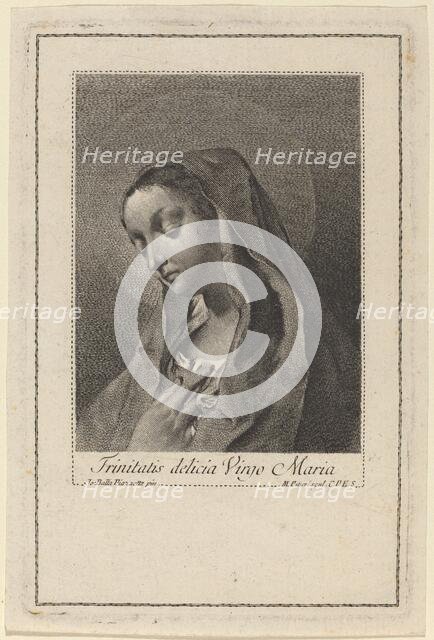 Trinitatis delicia Virgo Maria. Creator: Marco Alvise Pitteri.