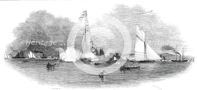 Weston-super-Mare Regatta, from the sea - drawn by Condy, 1845. Creator: Smyth.