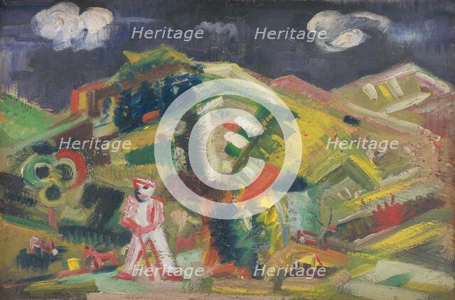 In the Pasture, 1940-1944. Creator: Arnold Peter Weisz-Kubincan.