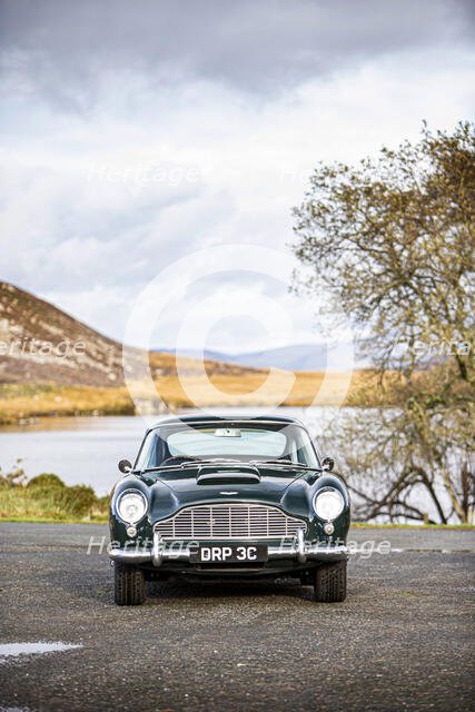 Front view of a 1965 Aston Martin DB5. Creator: Unknown.