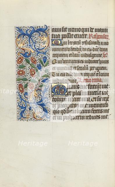 Book of Hours (Use of Rouen): fol. 116v, c. 1470. Creator: Master of the Geneva Latini (French, active Rouen, 1460-80).