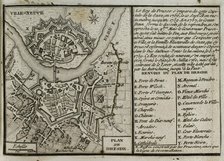 Seven Years War (1756-1763): Map of Dresden, 1760 ( 1765). Creator: Jean de Beaurain.
