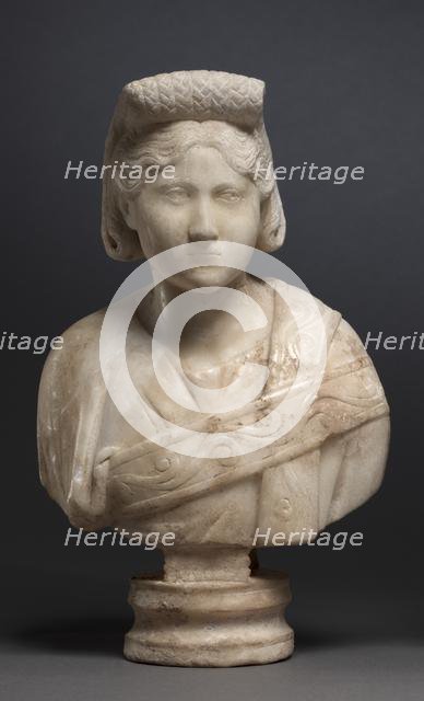Portrait Bust of an Aristocratic Woman, 280-290. Creator: Unknown.