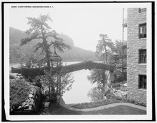 A Rustic bridge, Lake Mohonk House, N.Y., c1902. Creator: Unknown.