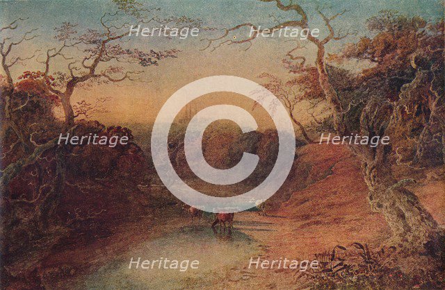 'Distant View of Lichfield Cathedral', 1909. Artist: JMW Turner.