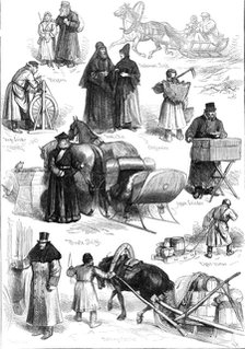 Sketches in St. Petersburg, 1874. Creator: Unknown.