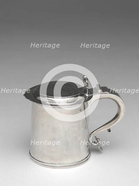 Tankard, c. 1705. Creator: Jeremiah Dummer.