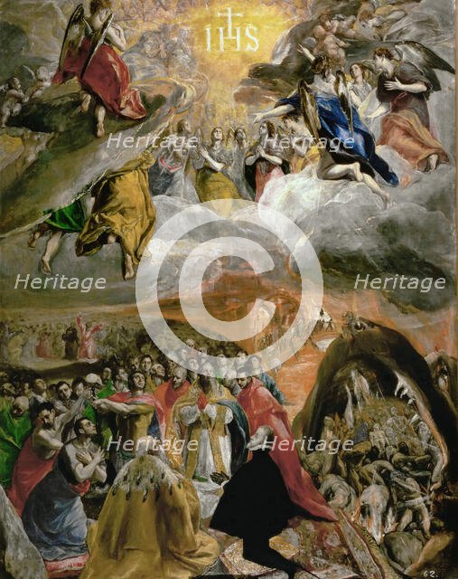 Adoration of the Holy Name of Jesus, 1577-1579. Creator: El Greco, Dominico (1541-1614).