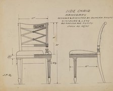 Side Chair, 1935/1943. Creator: Unknown.