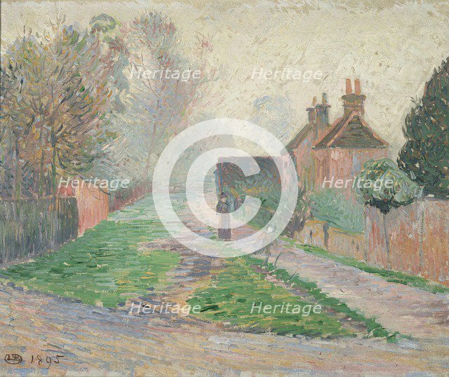 November Morning, Epping, 1895. Artist: Lucien Pissarro.