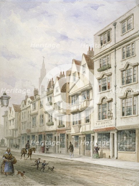 Wych Street, Westminster, London, c1850. Artist: Thomas Hosmer Shepherd
