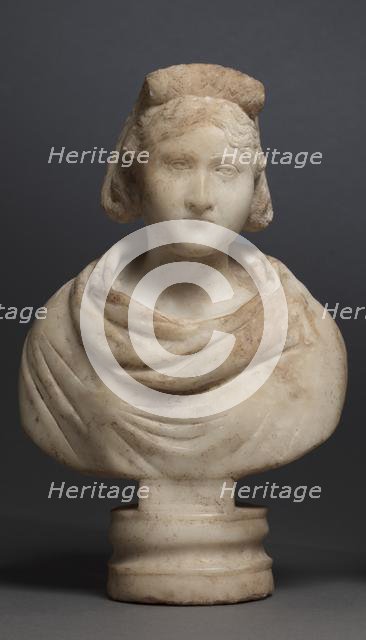 Portrait Bust of an Aristocratic Woman, 280-290. Creator: Unknown.