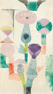 Betrachtung der Distelblüte, 1918. Creator: Klee, Paul (1879-1940).