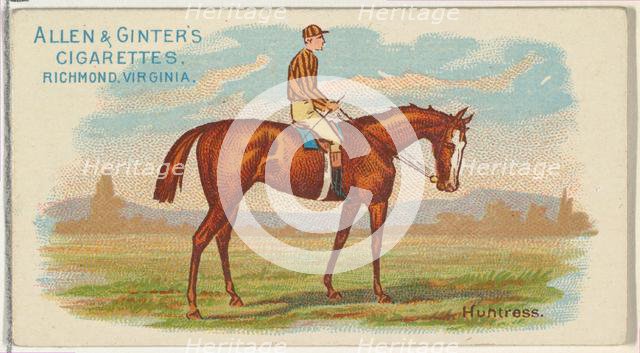 Huntress, from The World's Racers series (N32) for Allen & Ginter Cigarettes, 1888. Creator: Allen & Ginter.