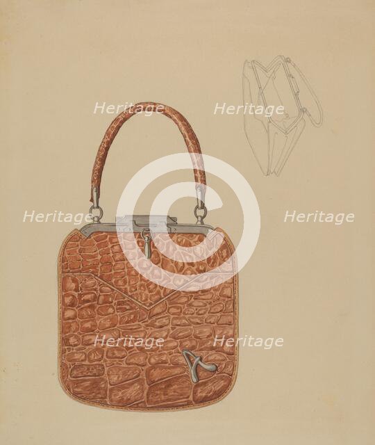 Child's Handbag, c. 1940. Creator: Gladys Cook.