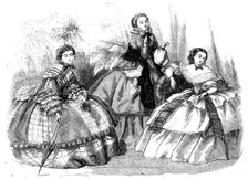 Fashions for October, 1858. Creator: Unknown.