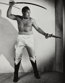Rex Ingram, shirtless, 1938. Creator: Unknown.