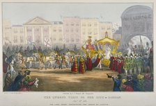 View of Temple Bar during Queen Victoria's visit to the City of London in 1837. Artist: W Clerk