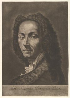 Portrait of Giovanni Battista Piazzetta, early 18th century. Creator: Johann Gottfried Haid.