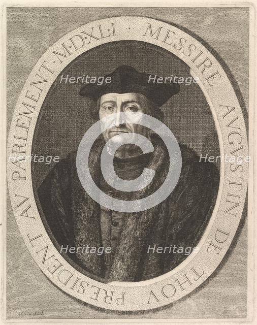 Augustin de Thou, president au Parlement. Creator: Jean Morin.