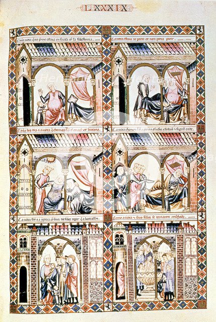 Cantiga LXXXIX: 'Esta é como ha judea estava de parto en coita de morte, e chamou Santa maria e l…