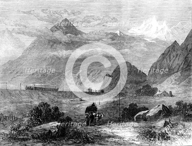 Mont Cenis Railway scenery: the Dora Valley, near Oulx, 1871. Creator: Unknown.