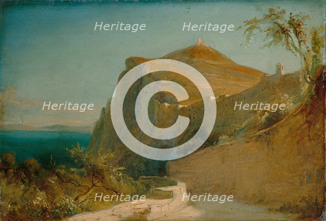 Rock of Tiberius, Capri. Artist: Blechen, Carl (1798-1840)