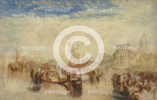Depositing of John Bellini's Three Pictures in La Chiesa Redentore, Venice, 1841. Creator: Turner, Joseph Mallord William (1775-1851).