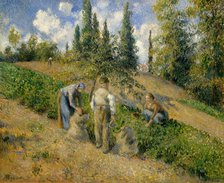 The Harvest, Pontoise (La Récolte, Pontoise), 1881. Creator: Camille Pissarro.