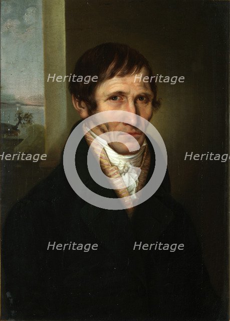 Portrait of the Krasnopolets estate manager in Pskov Region, ca 1813. Artist: Borovikovsky, Vladimir Lukich (1757-1825)