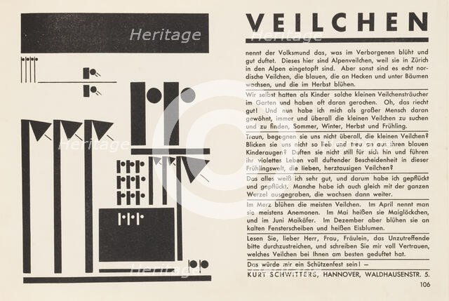 Merz 21, 1931. Creator: Schwitters, Kurt (1887-1948).
