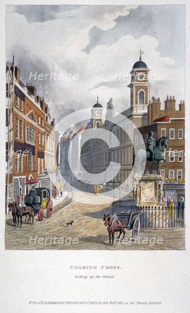 Charing Cross, Westminster, London, 1811.   Artist: Anon