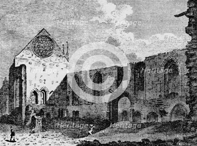 North-west view of the ruins of Winchester Palace, Southwark, London, c1900 (1906). Artist: Unknown.