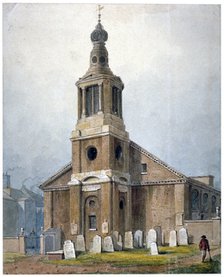 Church of St Anne, Dean Street, Soho, London, 1828. Artist: George Shepherd