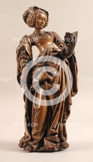 Female Saint with a Book, German, ca. 1520. Creator: Unknown.