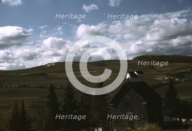 Farms in the vicinity of Caribou, Aroostook County, Maine., 1940. Creator: Jack Delano.