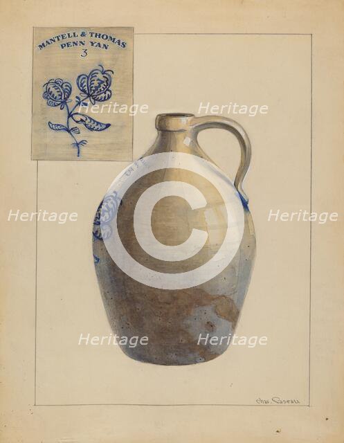 Jug, 1935/1942. Creator: Charles Caseau.