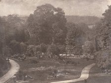 Penllergare Garden From the Morning Room, 1853-56. Creator: James Knight.