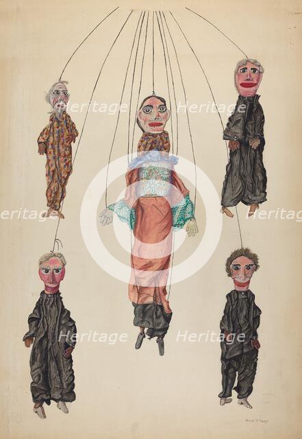 Lano's Pop Out Marionette, c. 1937. Creator: Frank Gray.