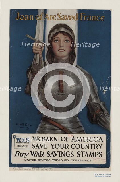Joan of Arc saved France, 1918. Creator: William Haskell Coffin.