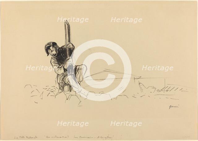 The National Holiday, 1918. Creator: Jean Louis Forain.