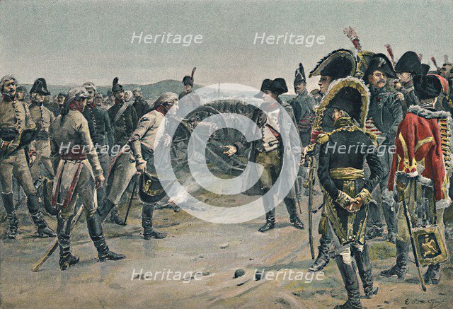'The Meeting of Napoleon and Mack', 1805, (1896).  Artist: Unknown.