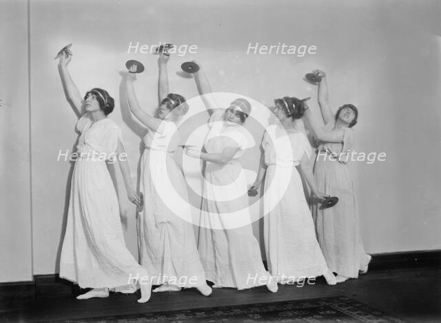Suffragette Ball - Gr. Cymball Dance, between c1910 and c1915. Creator: Bain News Service.