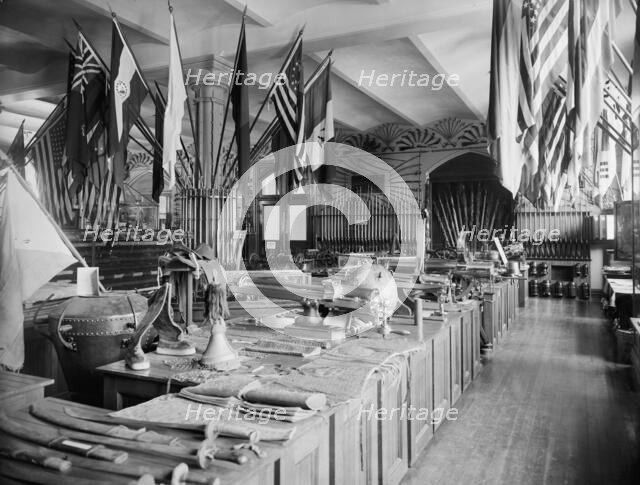 Ordnance Museum, Academy Hall, U.S. Military Academy, c1901. Creator: William H. Jackson.