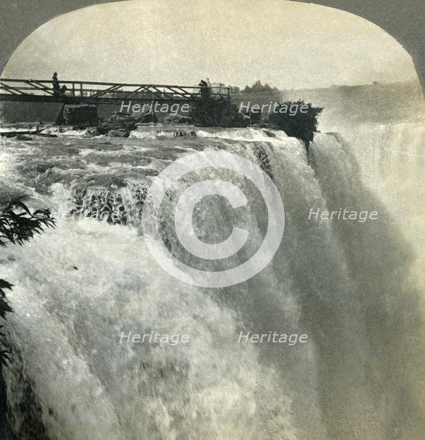'"Niagara! Wonder of this western world..." Niagara Falls. N.Y., U.S.A.', 1897.  Creator: Unknown.