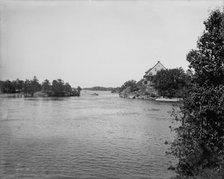 View up from Echo Lodge, Thousand Islands, (1901?). Creator: Unknown.