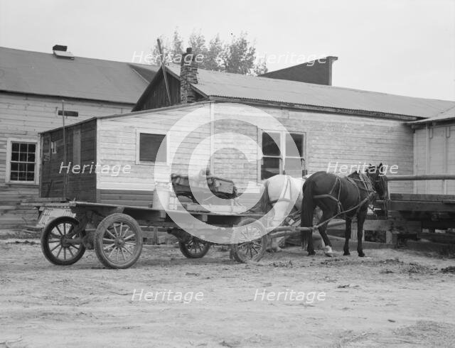 Stump farmer comes to town on a Saturday morning to bring in cream..., Bonners Ferry, Idaho, 1939. Creator: Dorothea Lange.
