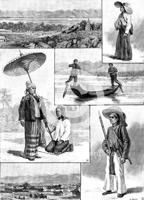 Sketches with the Anglo-Siam Boundary Commission, 1890. Creator: R. Taylor.